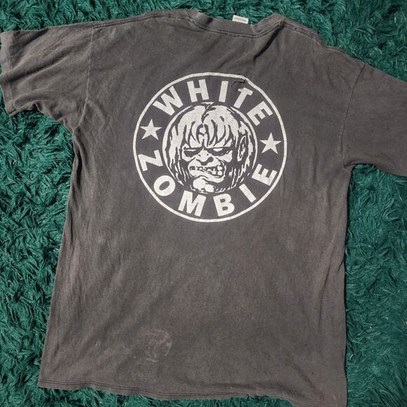 Vintage 1995 White Zombie Band Tee Rob Zombie Metal Tour Shirt - Picture 2 of 9